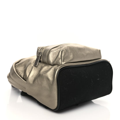 Saint Laurent Metallic Lambskin Mini Toy City Backpack Gold 3 of 5