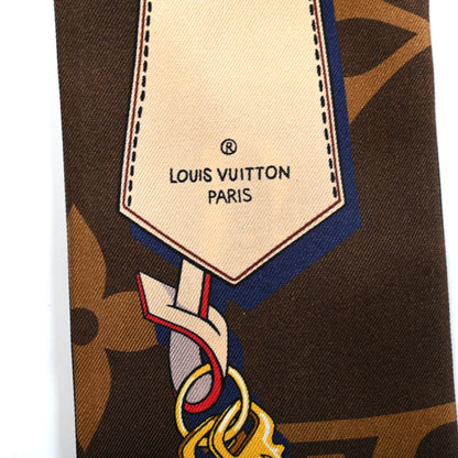 Louis Vuitton Silk Monogram Tribute To Bandeau Marron 4 of 4