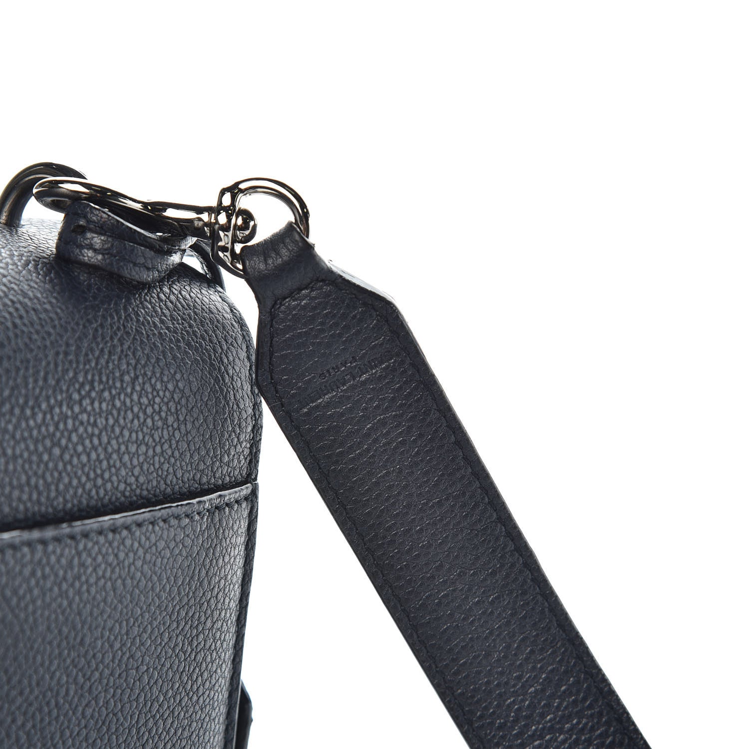 Saint Laurent Grained Calfskin Medium Monogram Sunset Navy Blue 8 of 10