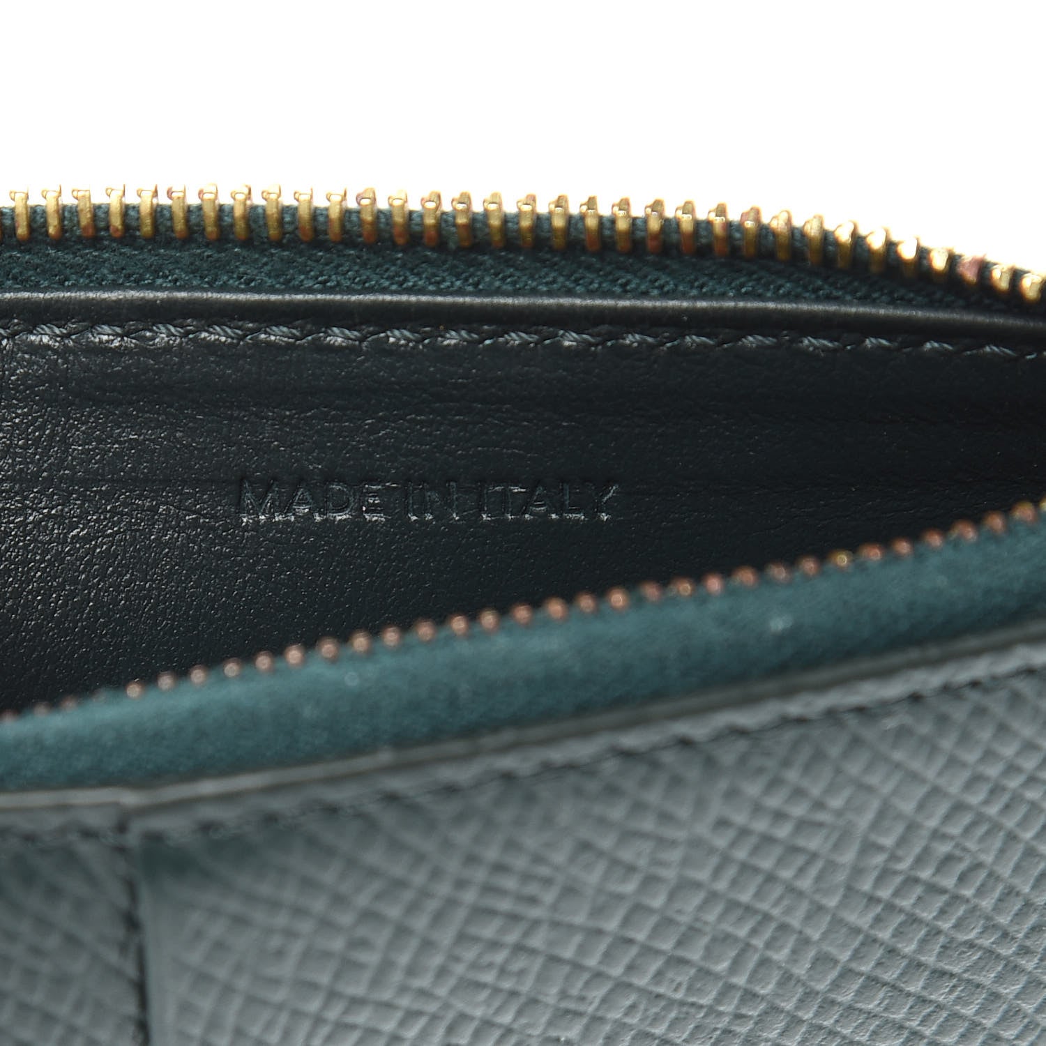 Celine Grained Calfskin Zipped Card Holder Amazone 5 of 8