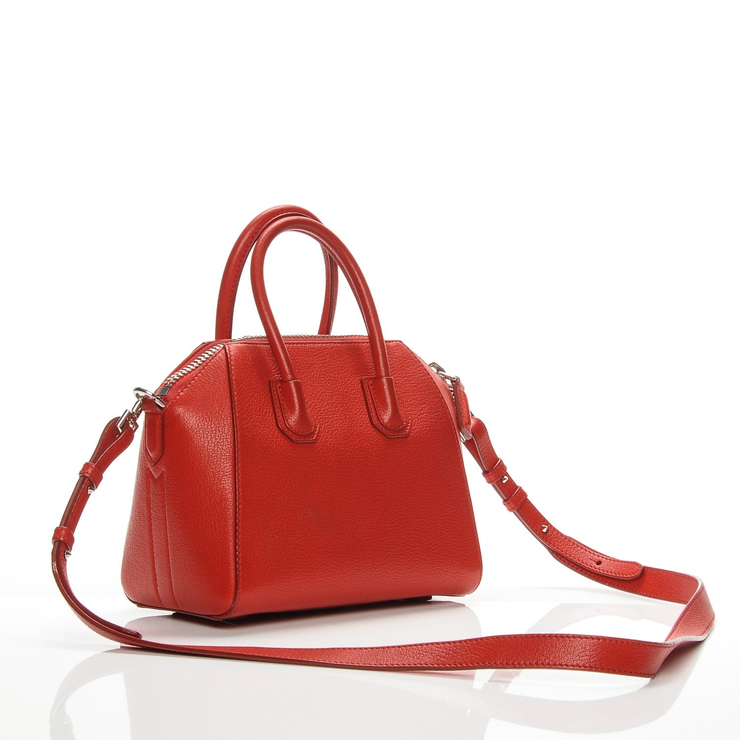 Givenchy Sugar Goatskin Mini Antigona Red 3 of 10