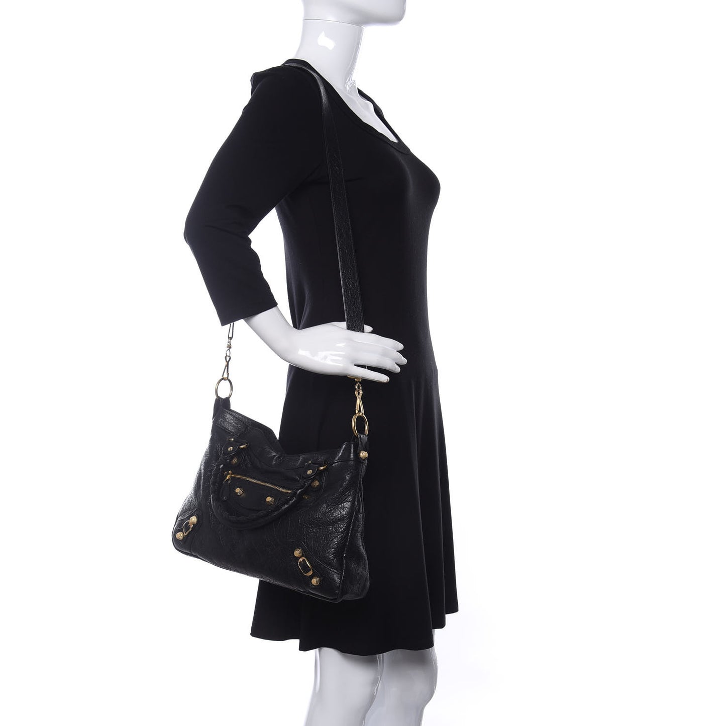 Agneau Giant 12 Gold Hardware Town Black