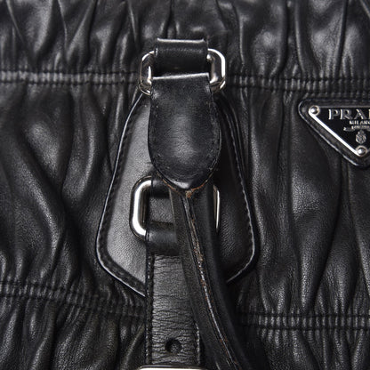 Prada Nappa Gaufre Shopping Satchel Black 28 of 39