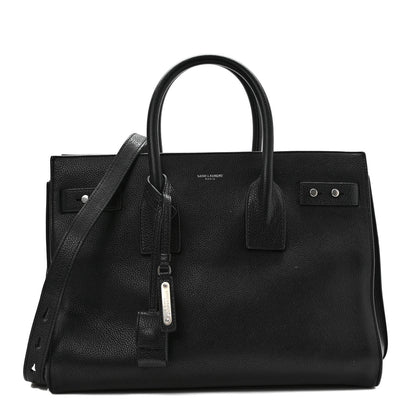 Saint Laurent Grained Calfskin Small Supple Sac De Jour Black 1 of 8