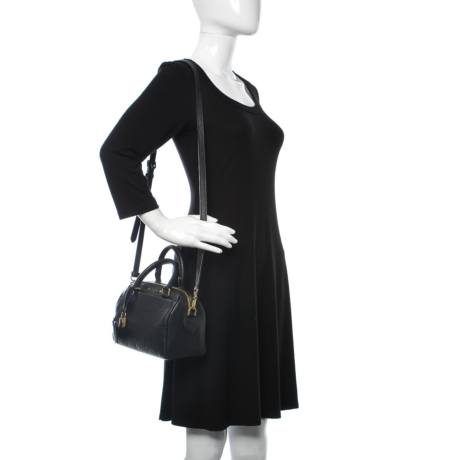 Louis Vuitton Empreinte Speedy Bandouliere 20 NM Black 2 of 10