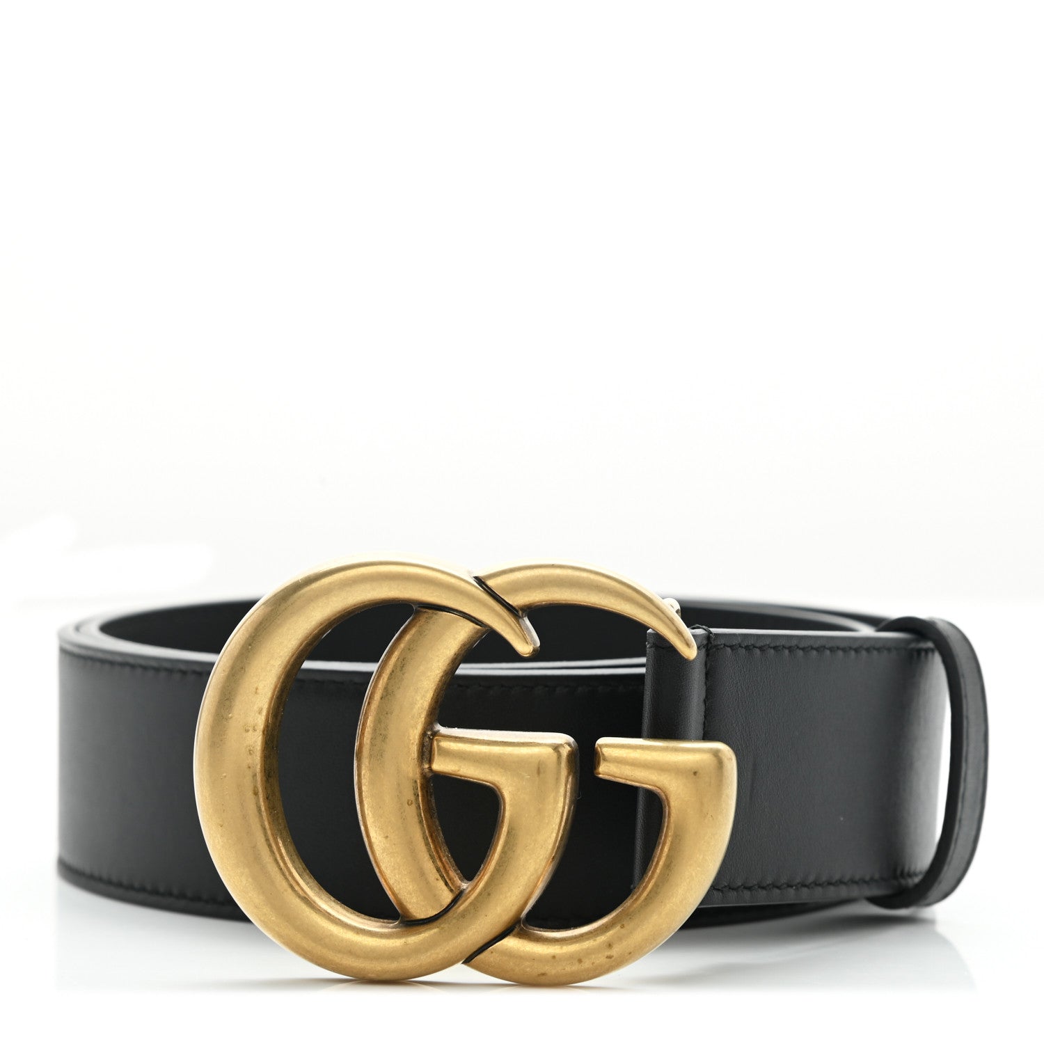 Gucci Calfskin Double G 40mm Belt 80 32 Black 1 of 5