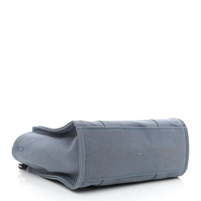 Marc Jacobs Cotton Canvas Mini The Tote Bag Blue Shadow 4 of 12