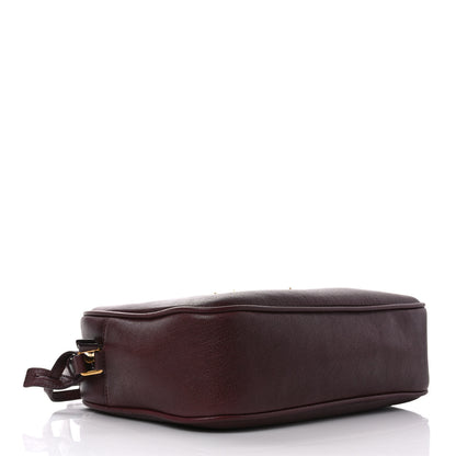 Saint Laurent Lambskin Monogram Lou Camera Bag Burgundy 4 of 10
