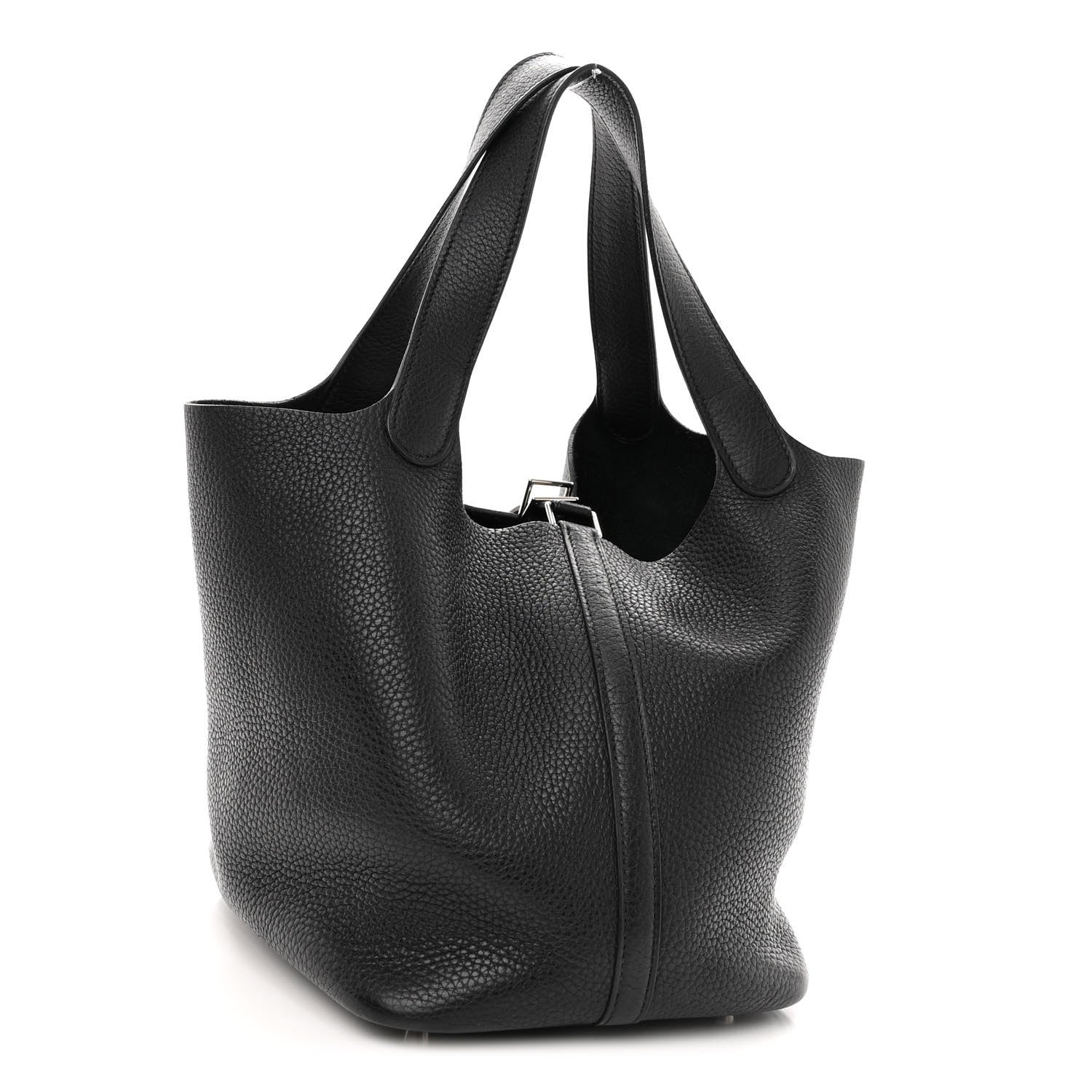 Hermes Taurillon Clemence Picotin Lock 22 MM Black 3 of 10