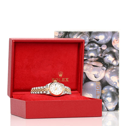 Rolex Stainless Steel 18K Yellow Gold Diamond 26mm Oyster Perpetual Datejust Watch White 79173 5 of 5