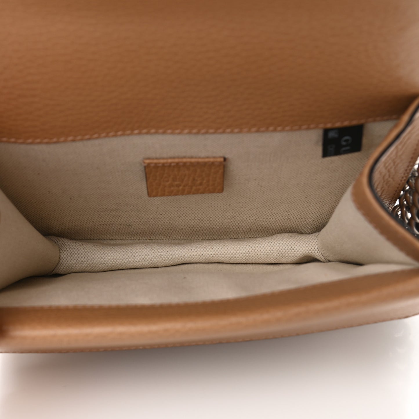 Dollar Calfskin Crystal Mini Dionysus Shoulder Bag Natural Tan Black Diamond
