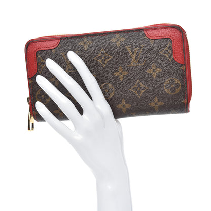 Louis Vuitton Monogram Retiro Zippy Wallet Cherry 2 of 13