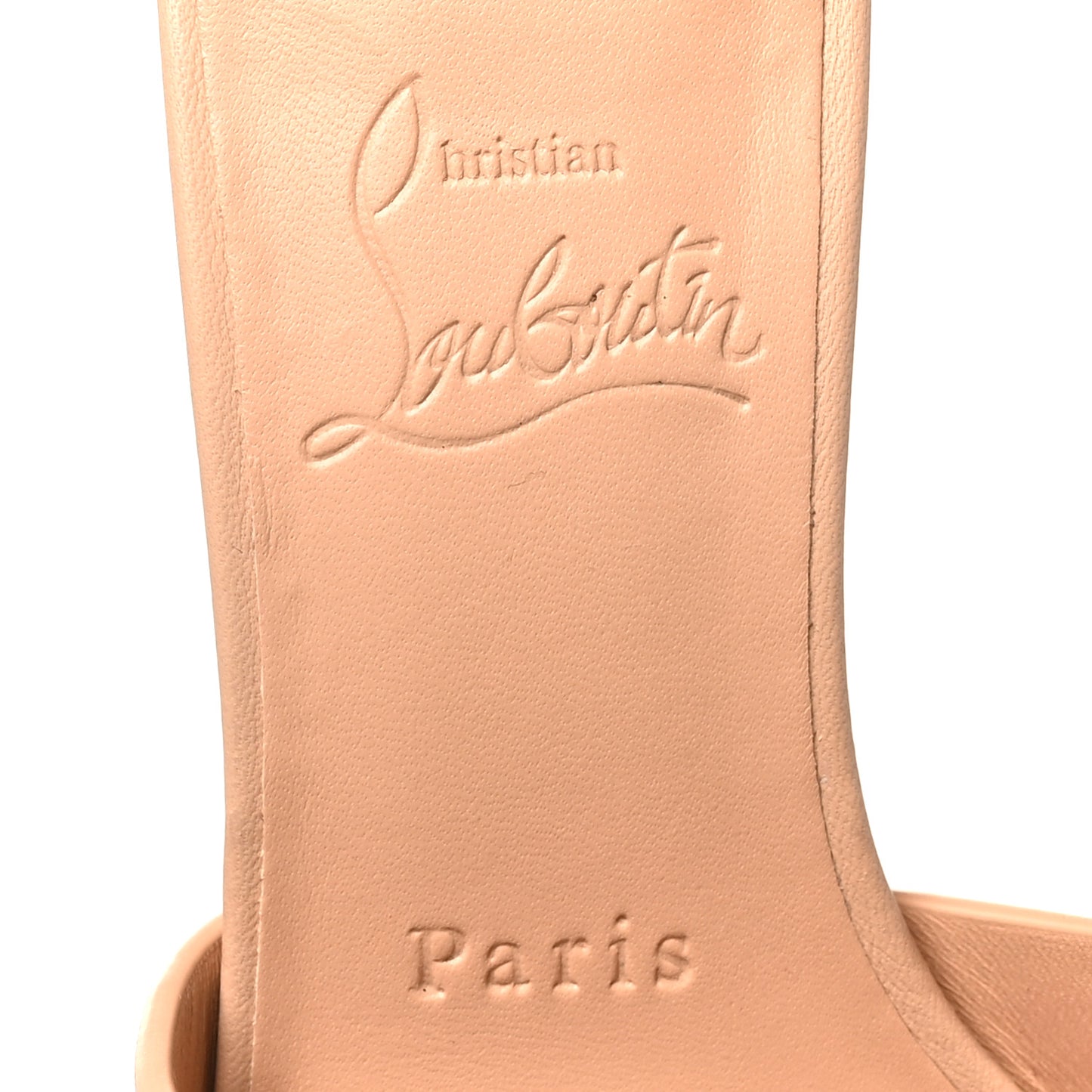Calfskin Logo Embossed So CL 55 Mule 36 Leche Scuro