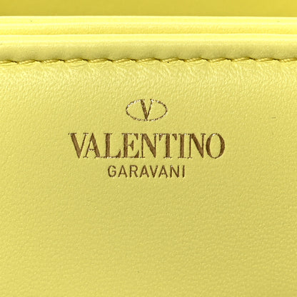 Valentino Garavani Nappa One Stud Chain Clutch Pale Yellow 6 of 9