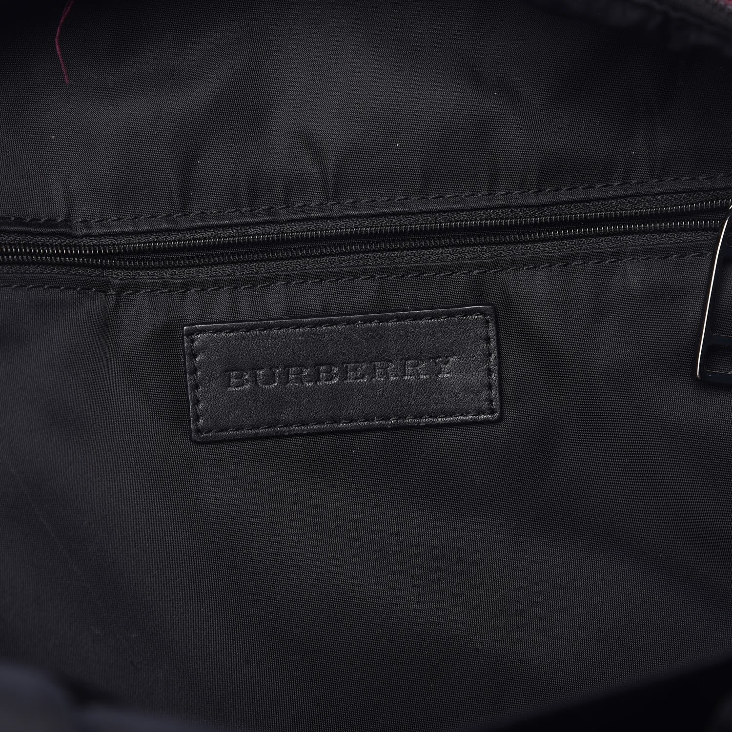 Burberry Nylon Supernova Check Backpack Red 6 of 16