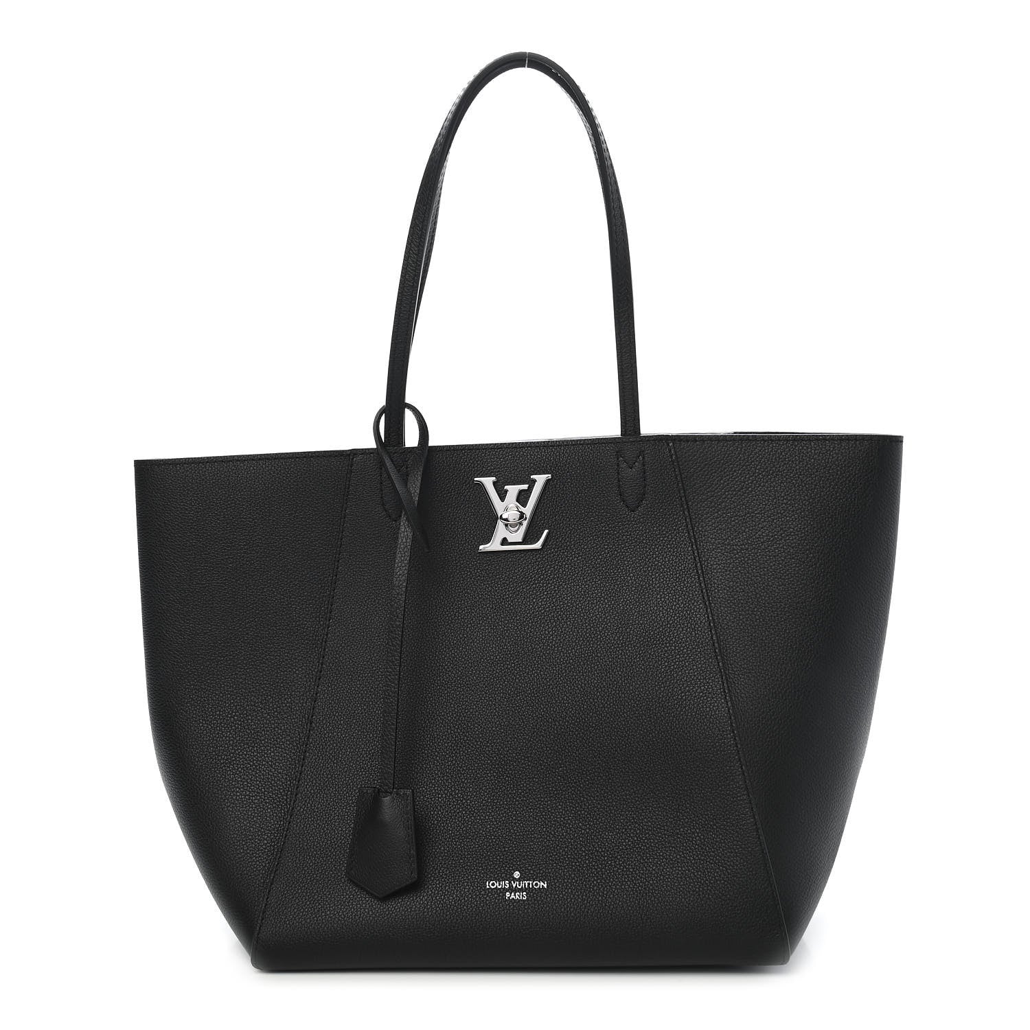 Louis Vuitton Calfskin Lockme Cabas Black 1 of 9