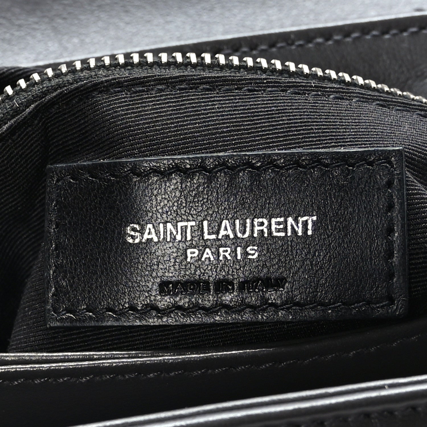 Saint Laurent Calfskin Y Quilted Monogram Toy Loulou Crossbody Bag Asphalt 7 of 9