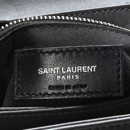 Saint Laurent Calfskin Y Quilted Monogram Toy Loulou Crossbody Bag Asphalt 7 of 9