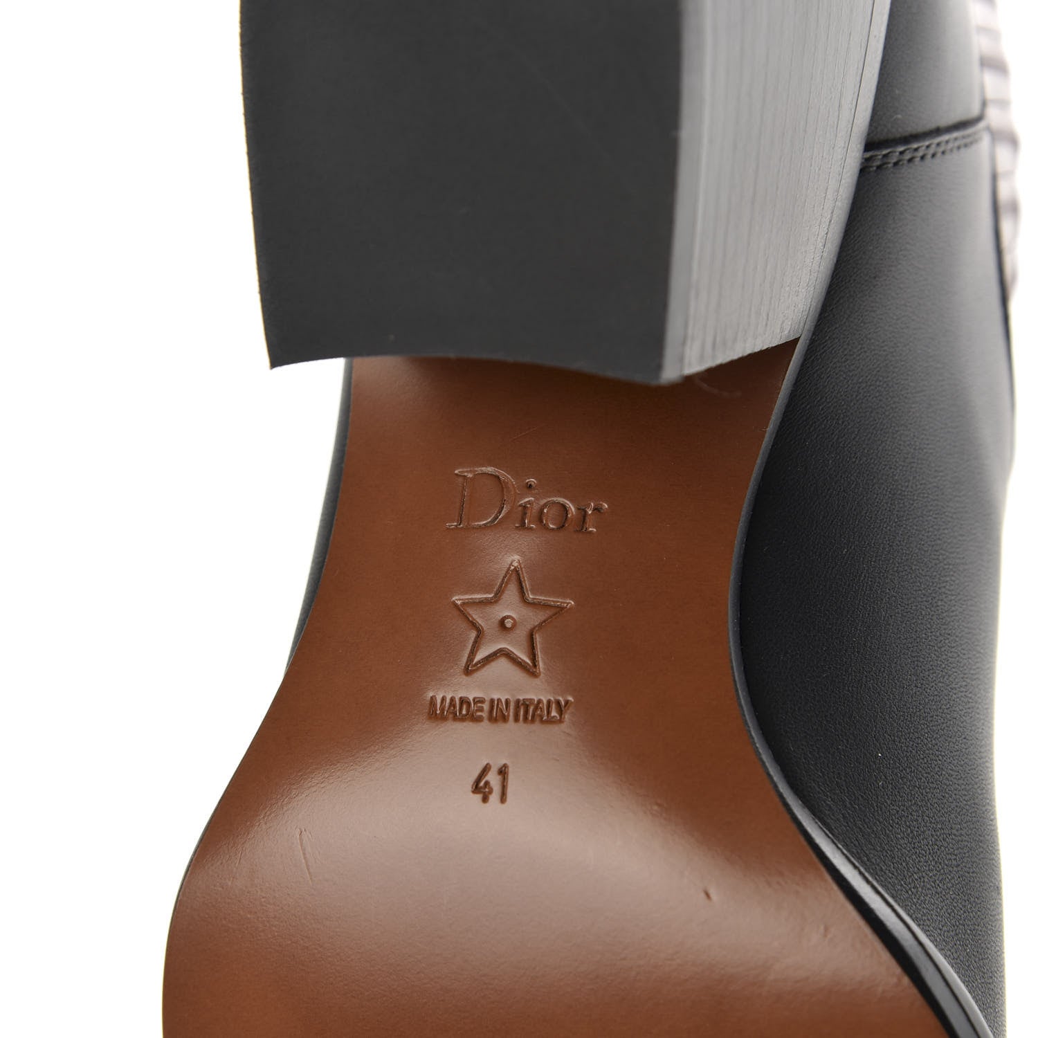 Christian Dior Matte Calfskin Ombre L.A. Ankle Boots 41 Black Rouge 8 of 9