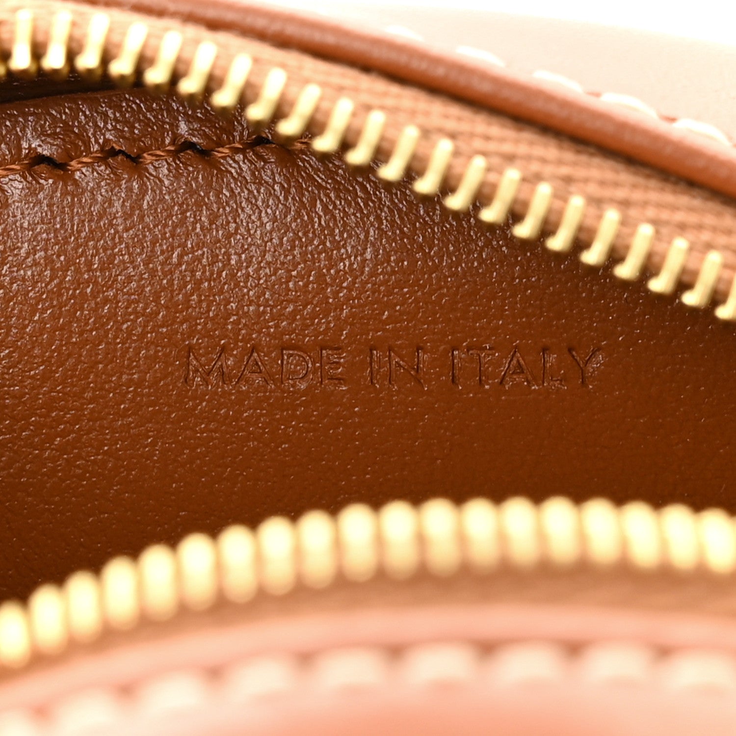 Celine Smooth Calfskin Cuir Small Triomphe Oval Crossbody Purse Tan 7 of 10