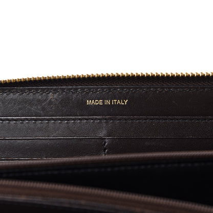 Burberry Haymarket Check Large Ziggy Zip Around Wallet Chocolate 7 of 8
