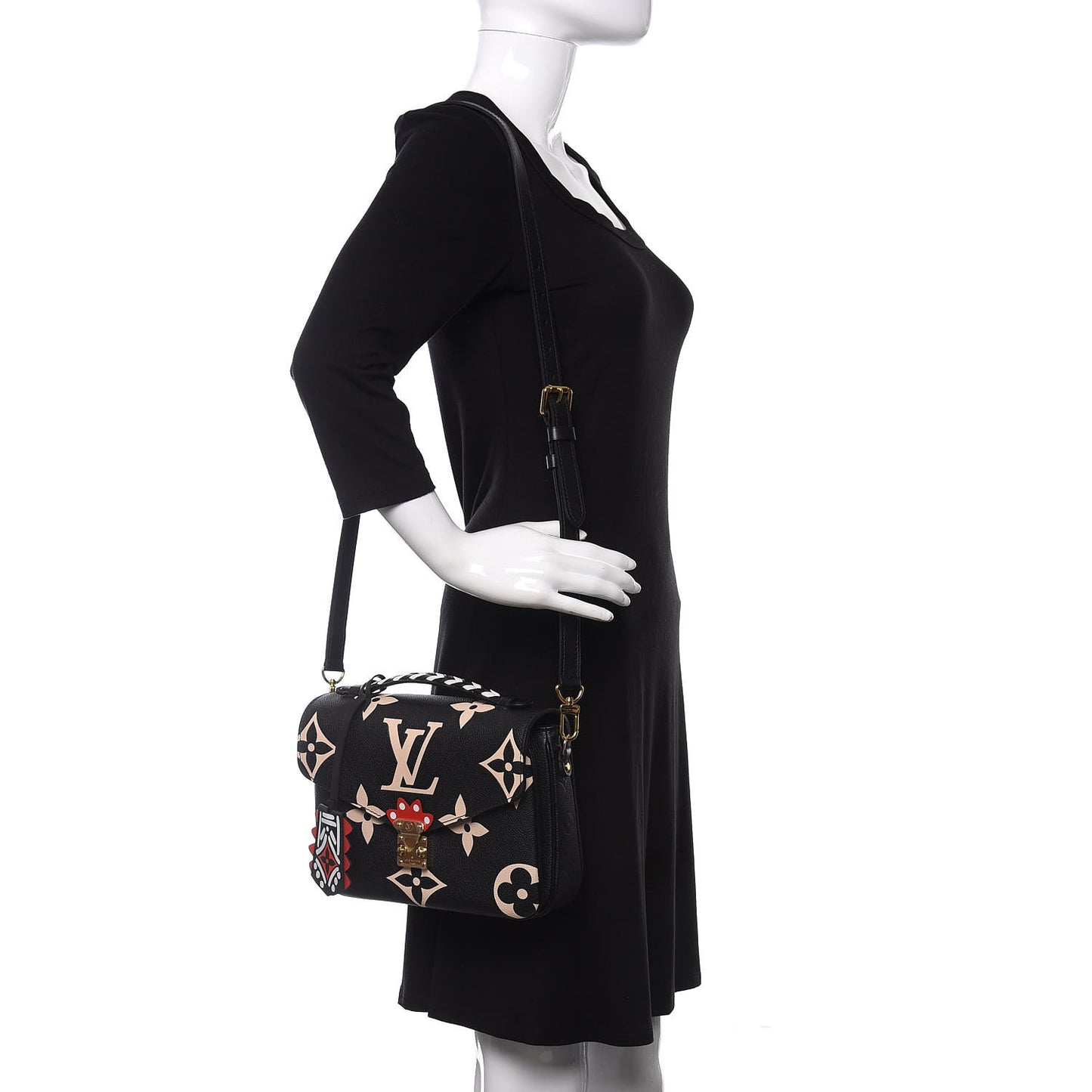 Empreinte Monogram Giant Crafty Pochette Metis Black Creme