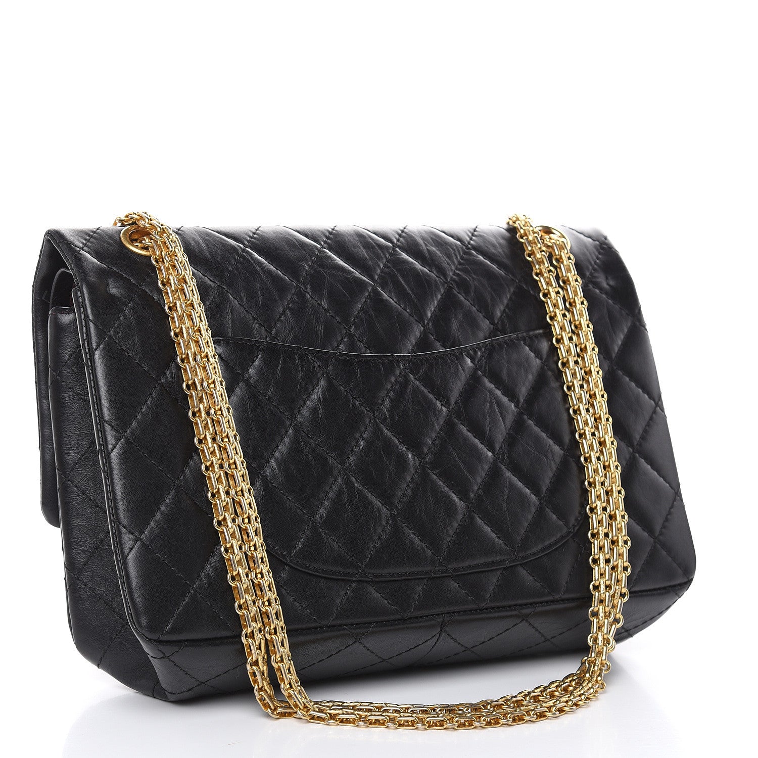 Chanel Aged Calfskin Quilted 2.55 Reissue 226 Flap Black 3 of 9