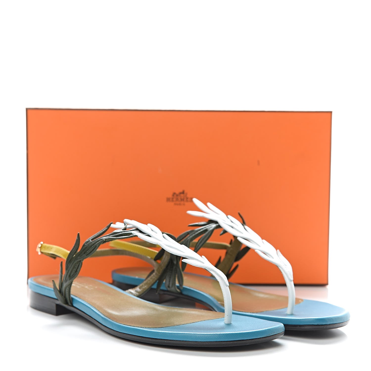 Hermes Calfskin Myrthe Sandals 37 9 of 9