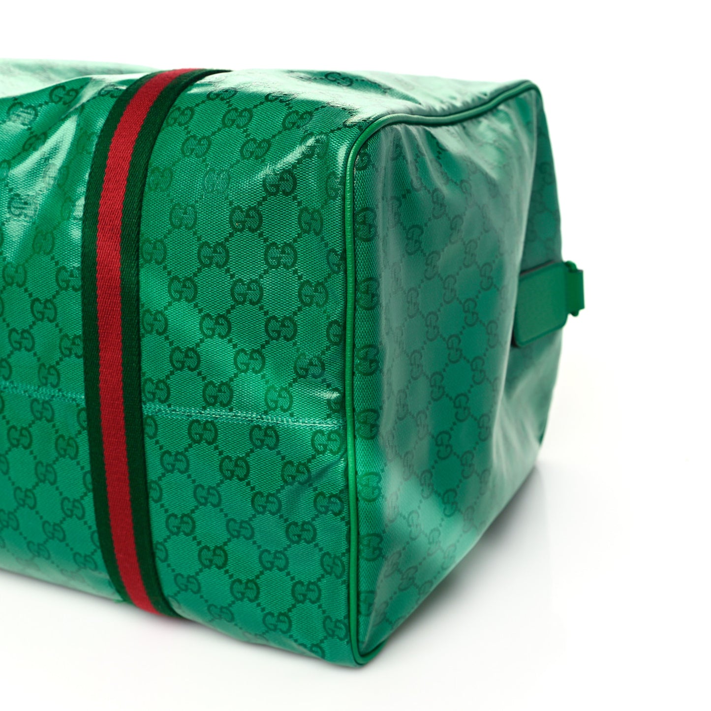 Crystal Monogram Web Large Carry On Duffle Bag Green