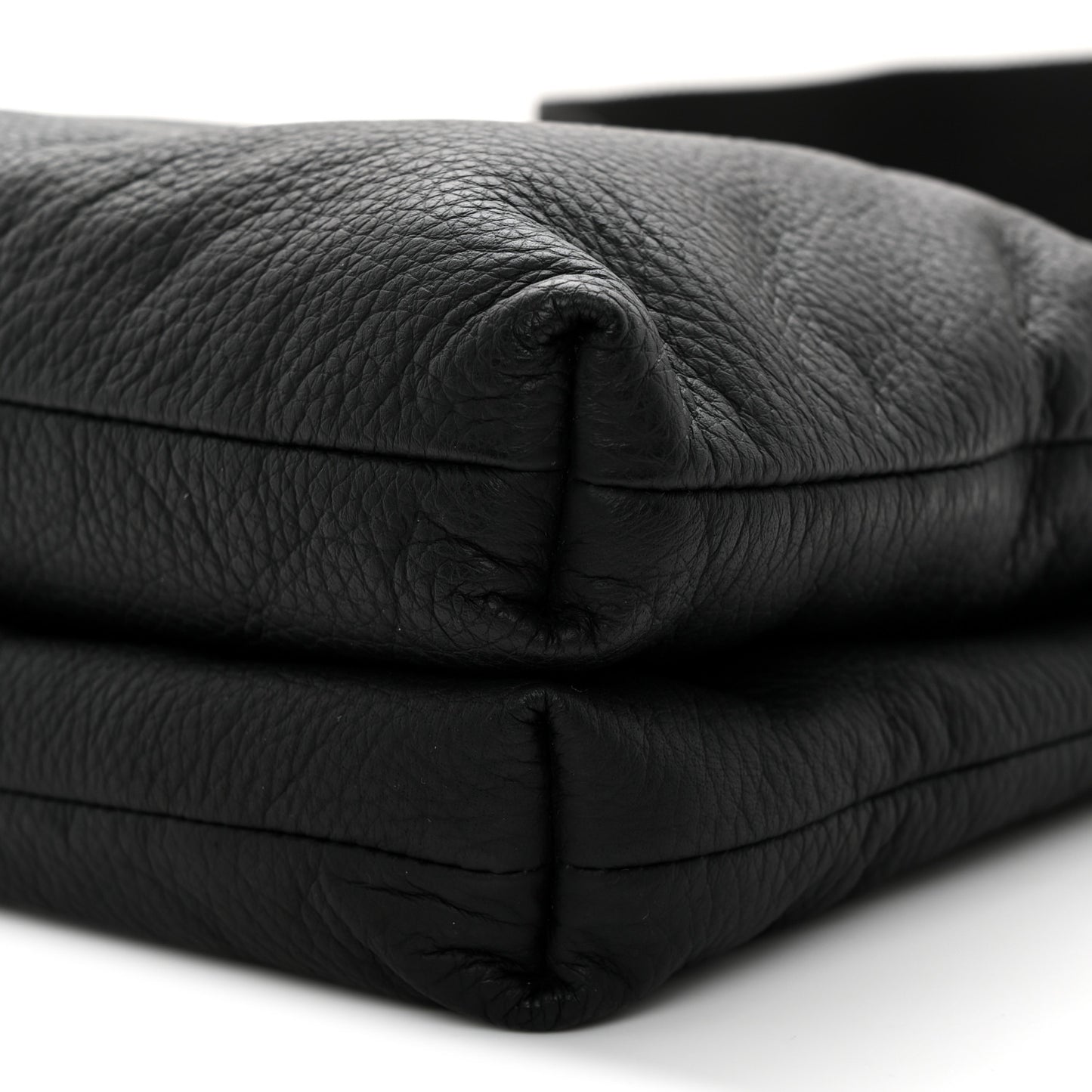 Grained Calfskin Duo Bag Black