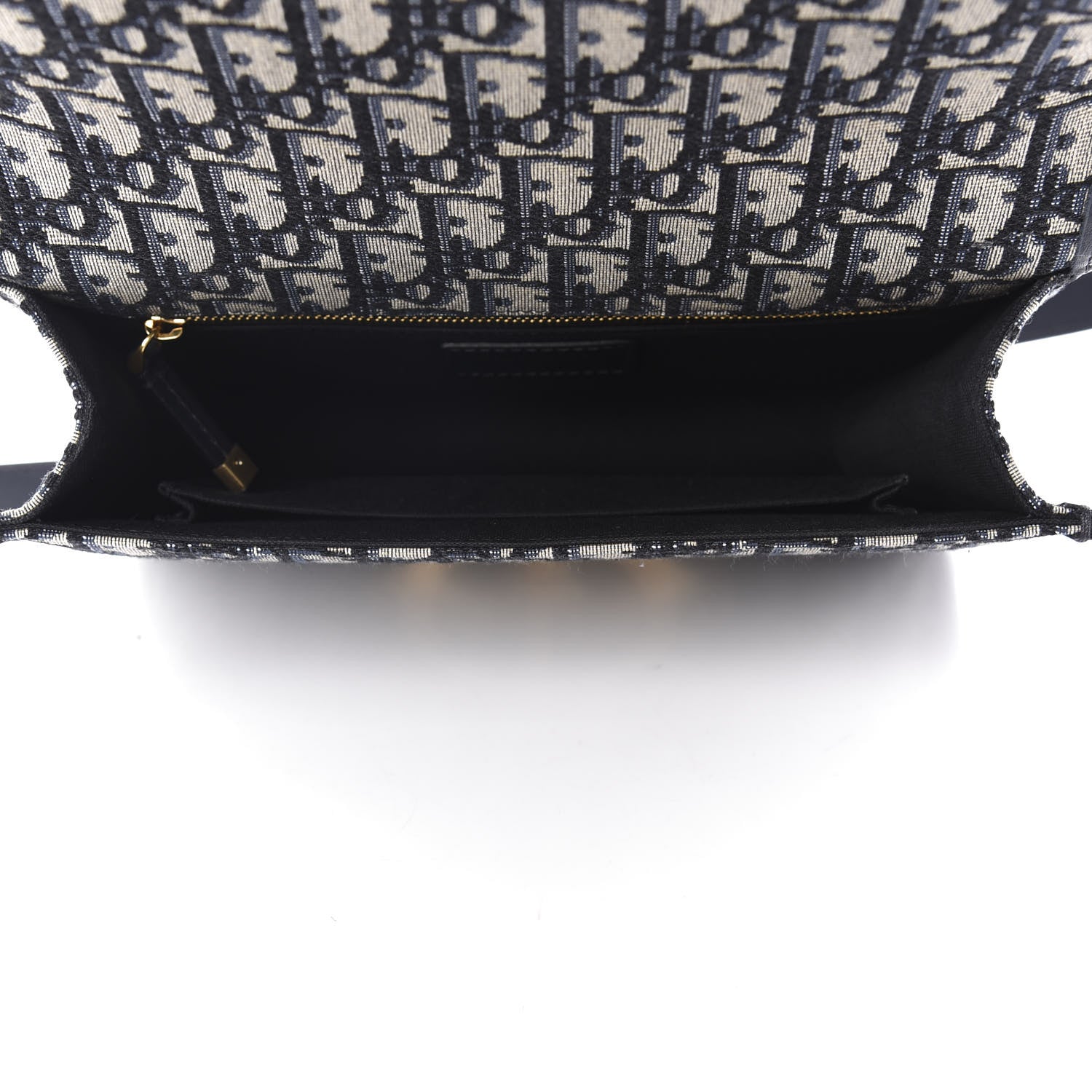 Christian Dior Oblique 30 Montaigne Flap Bag Blue 5 of 9