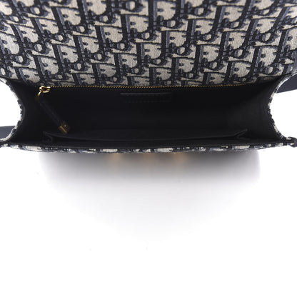 Christian Dior Oblique 30 Montaigne Flap Bag Blue 5 of 9