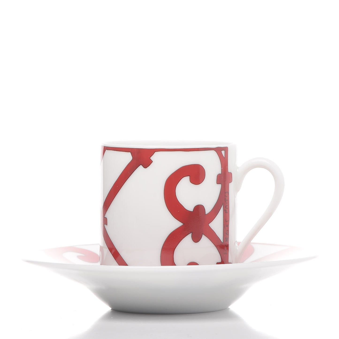 Porcelain Balcon du Guadalquivir Tea Cup and Saucer Set of 2
