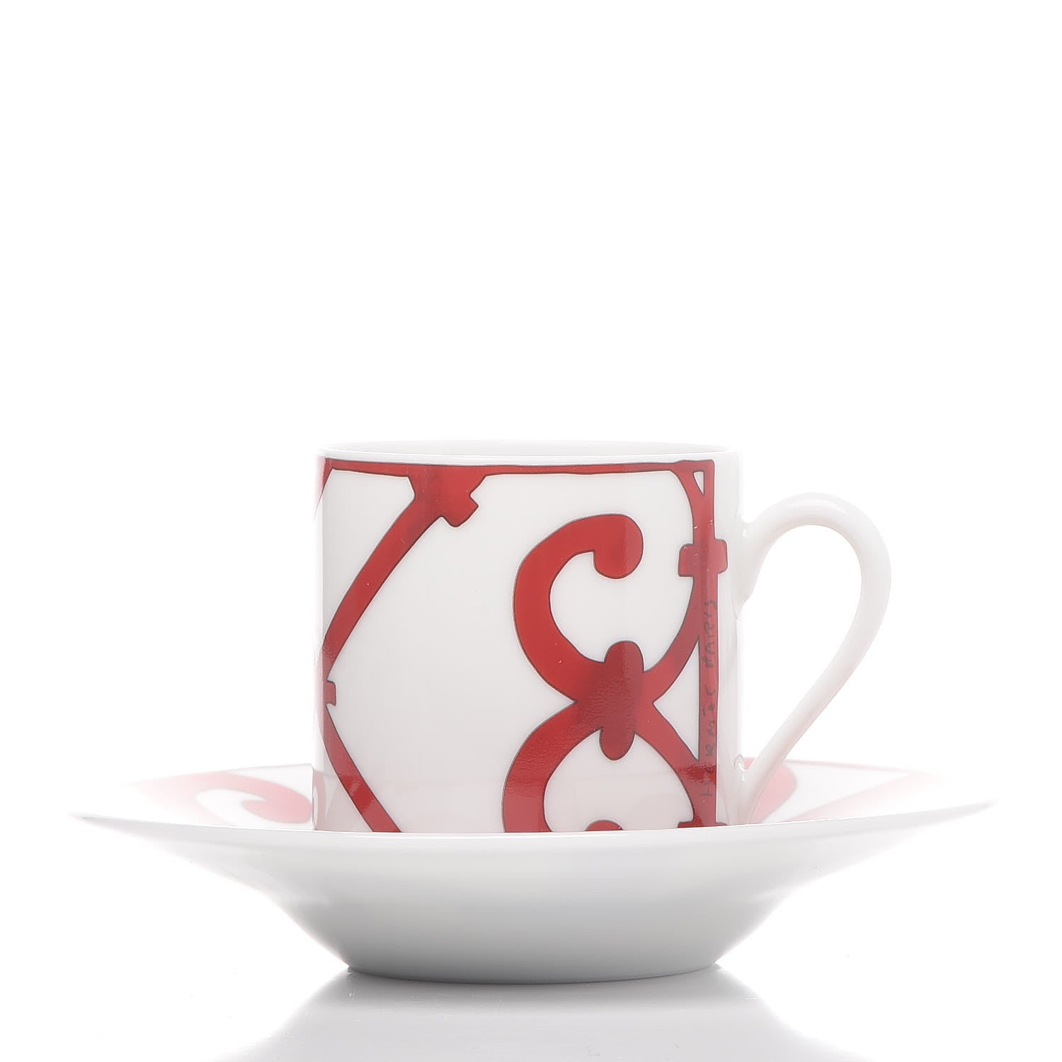 Hermes Porcelain Balcon du Guadalquivir Tea Cup and Saucer Set of 2 3 of 11