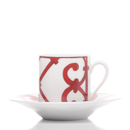 Hermes Porcelain Balcon du Guadalquivir Tea Cup and Saucer Set of 2 3 of 11