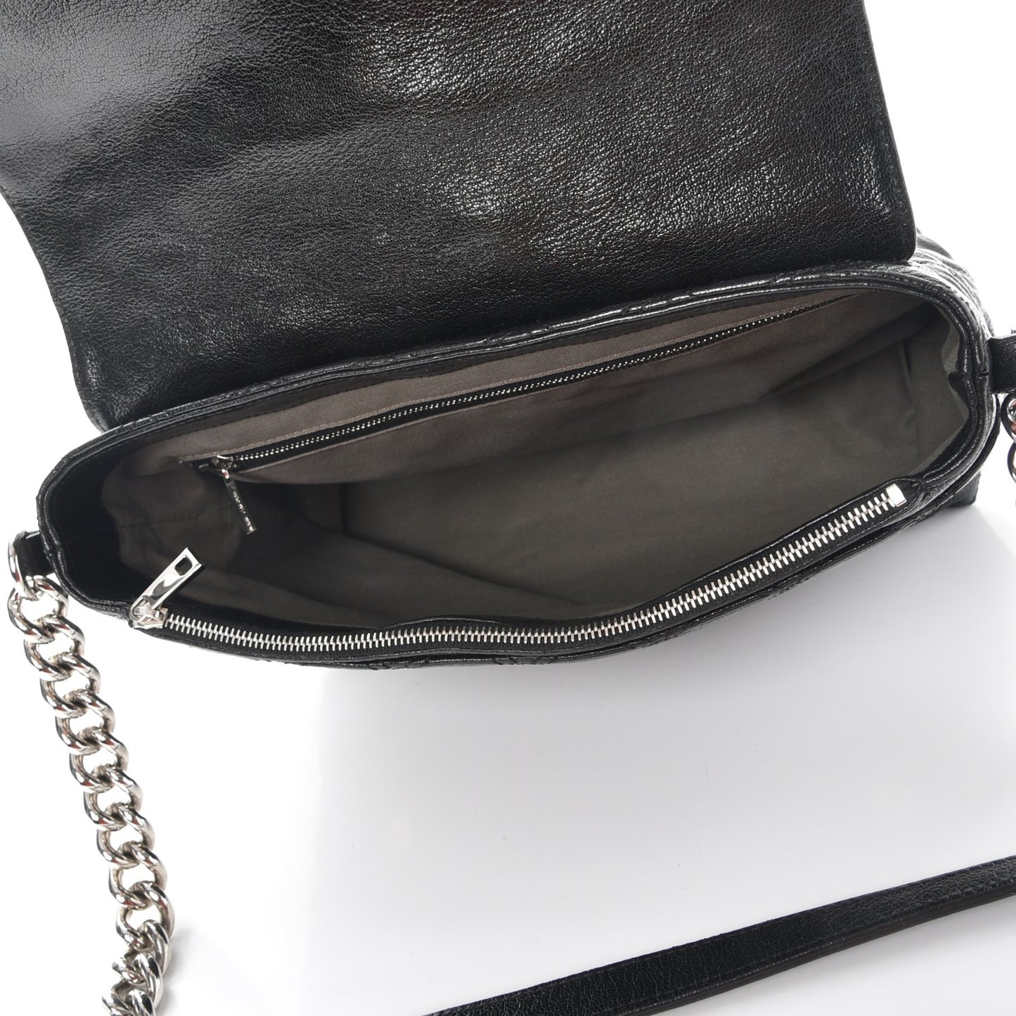 Lambskin Quilted The XL Single Flap Black
