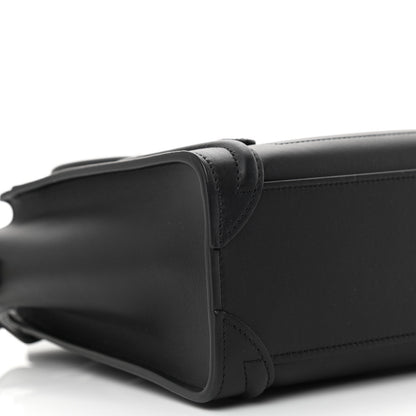 Celine Smooth Calfskin Nano Luggage Black 10 of 12