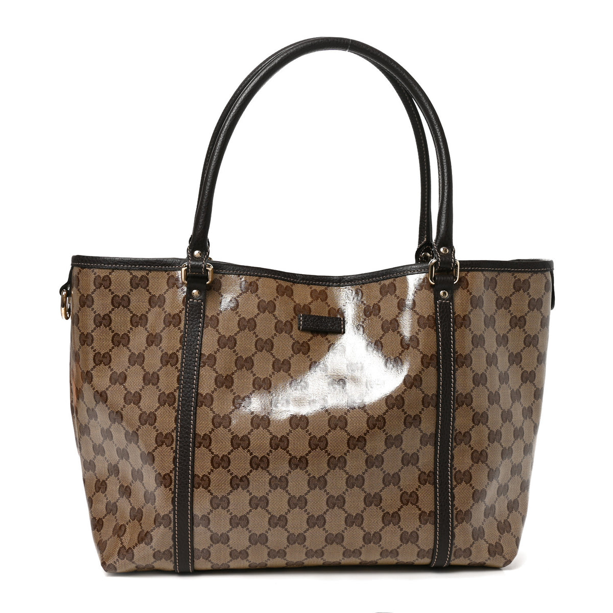Crystal Monogram Medium Joy Tote Beige Ebony Testa di Moro
