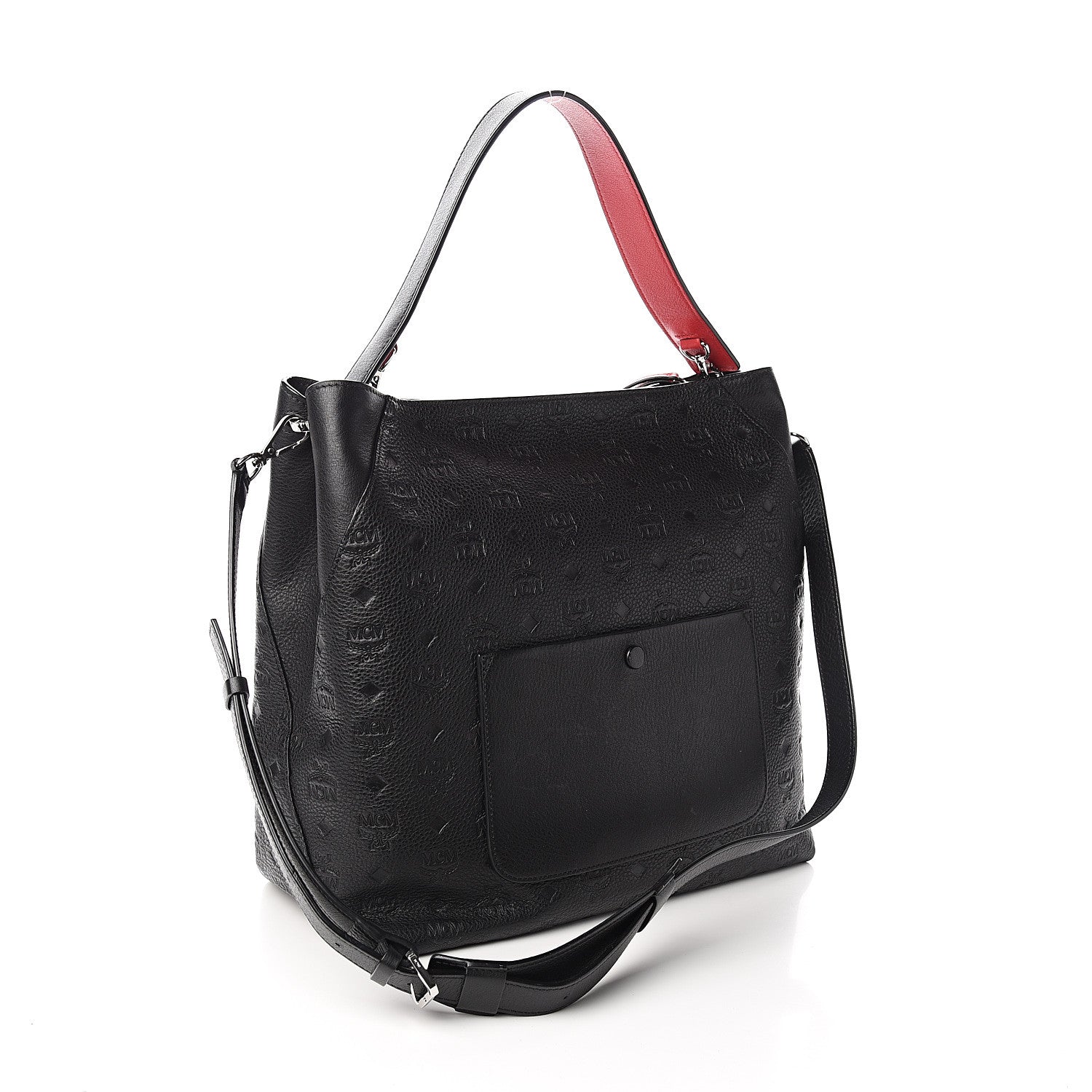 MCM Calfskin Ottomar Large Klara Hobo Black 2 of 10