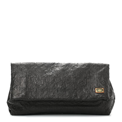 Louis Vuitton Jacquard Quilted Monogram Limelight Clutch GM Black 1 of 10