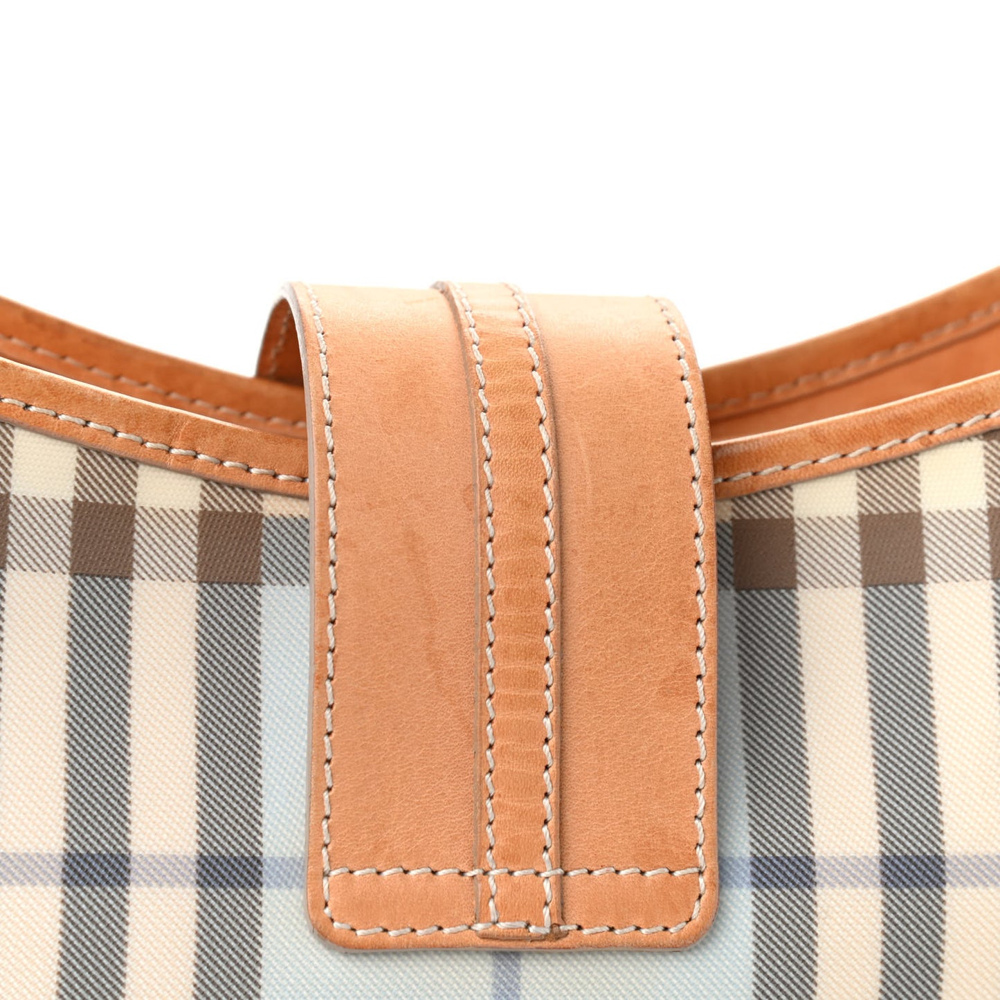 House Check Shoulder Bag Blue