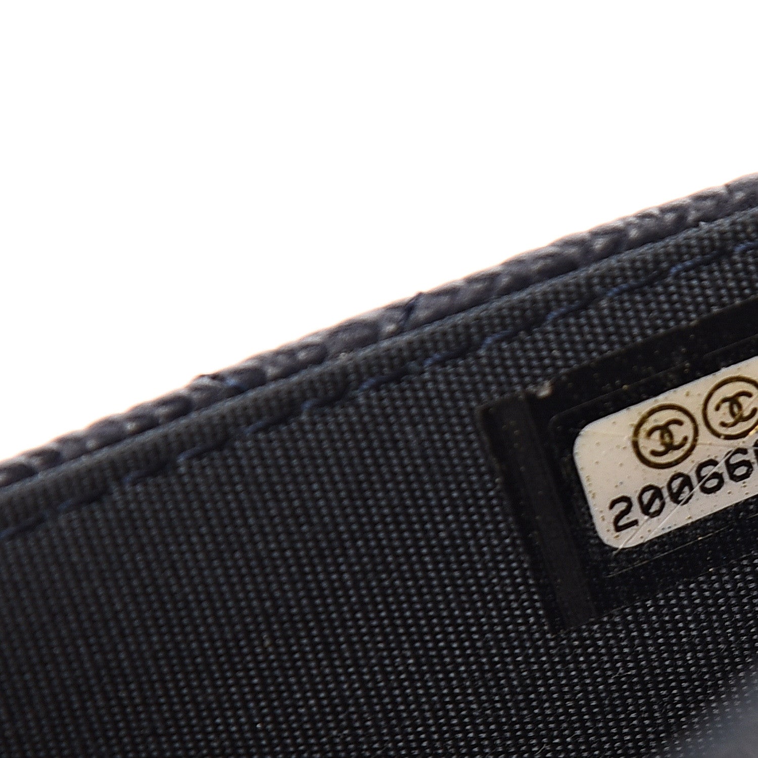 Chanel Caviar Quilted Boy Wallet On Chain WOC Navy 7 of 11