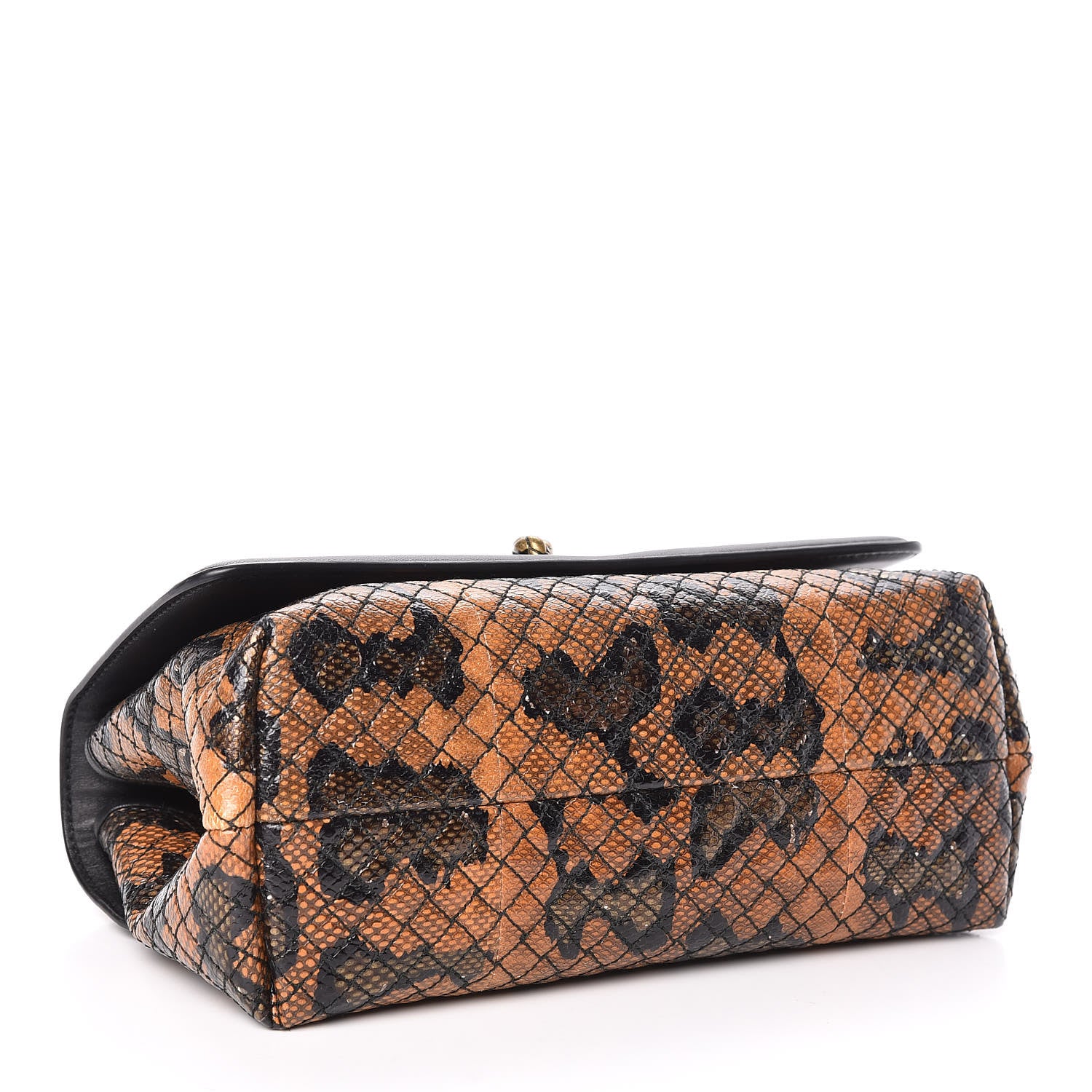 Bottega Veneta Nappa Karung Olimpia Knot Ocre Black 4 of 10