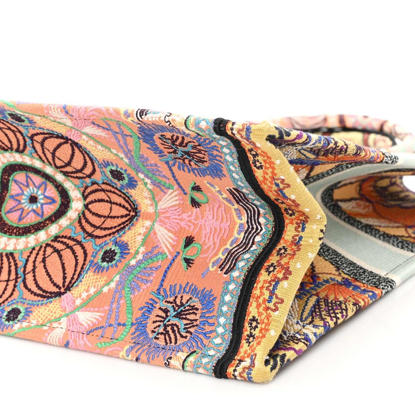 Canvas Embroidered Large In Lights Book Tote Multicolor