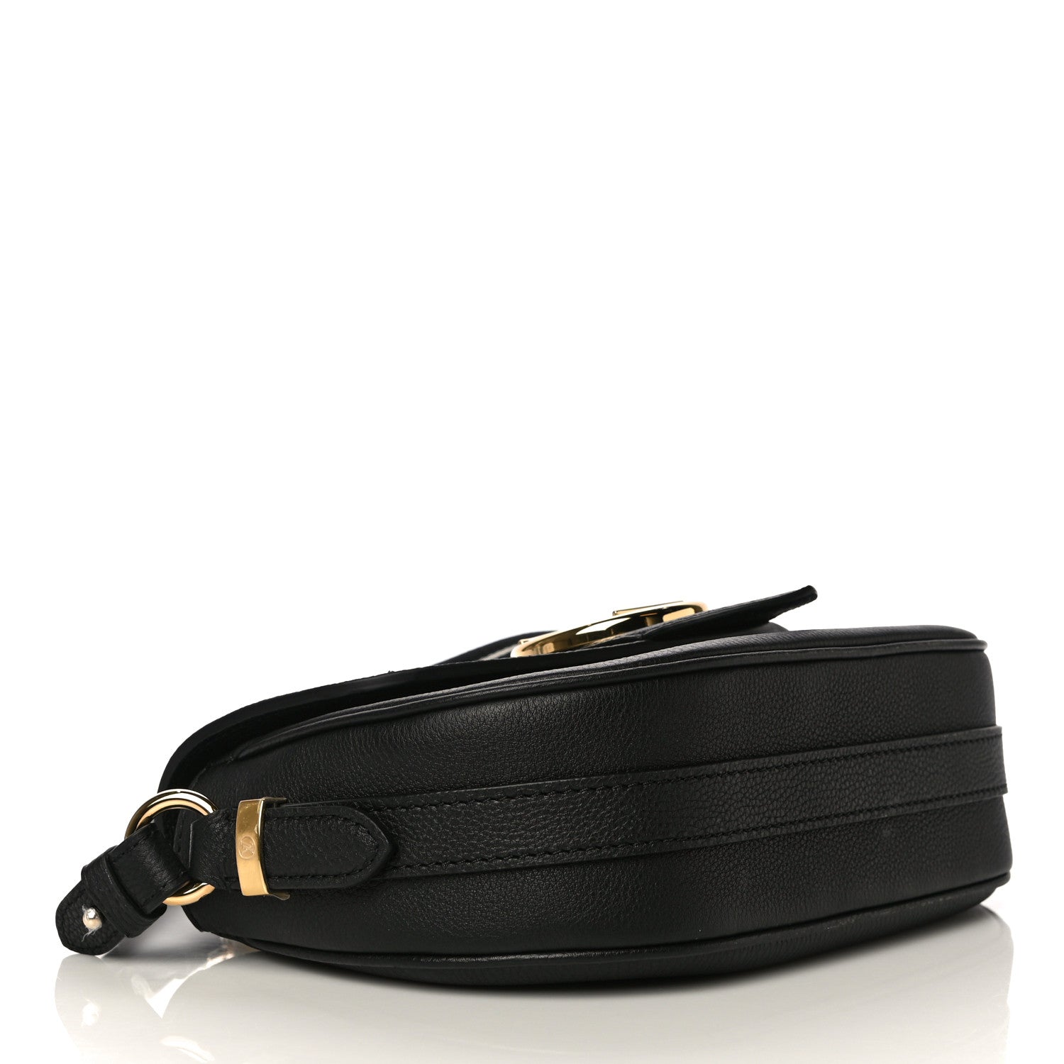 Louis Vuitton Grained Calfskin LV Pont 9 Soft PM Black 4 of 10