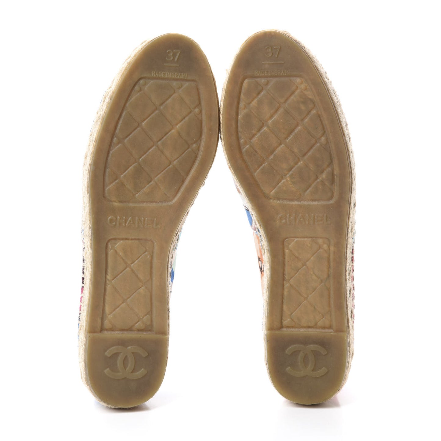 Fabric Patent CC Espadrilles 37 Multicolor Black