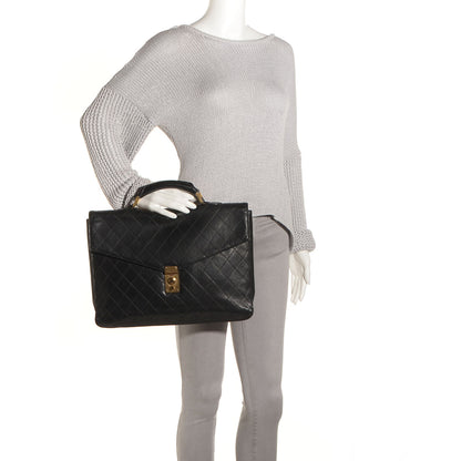 Chanel Lambskin Briefcase Bag Black 2 of 8
