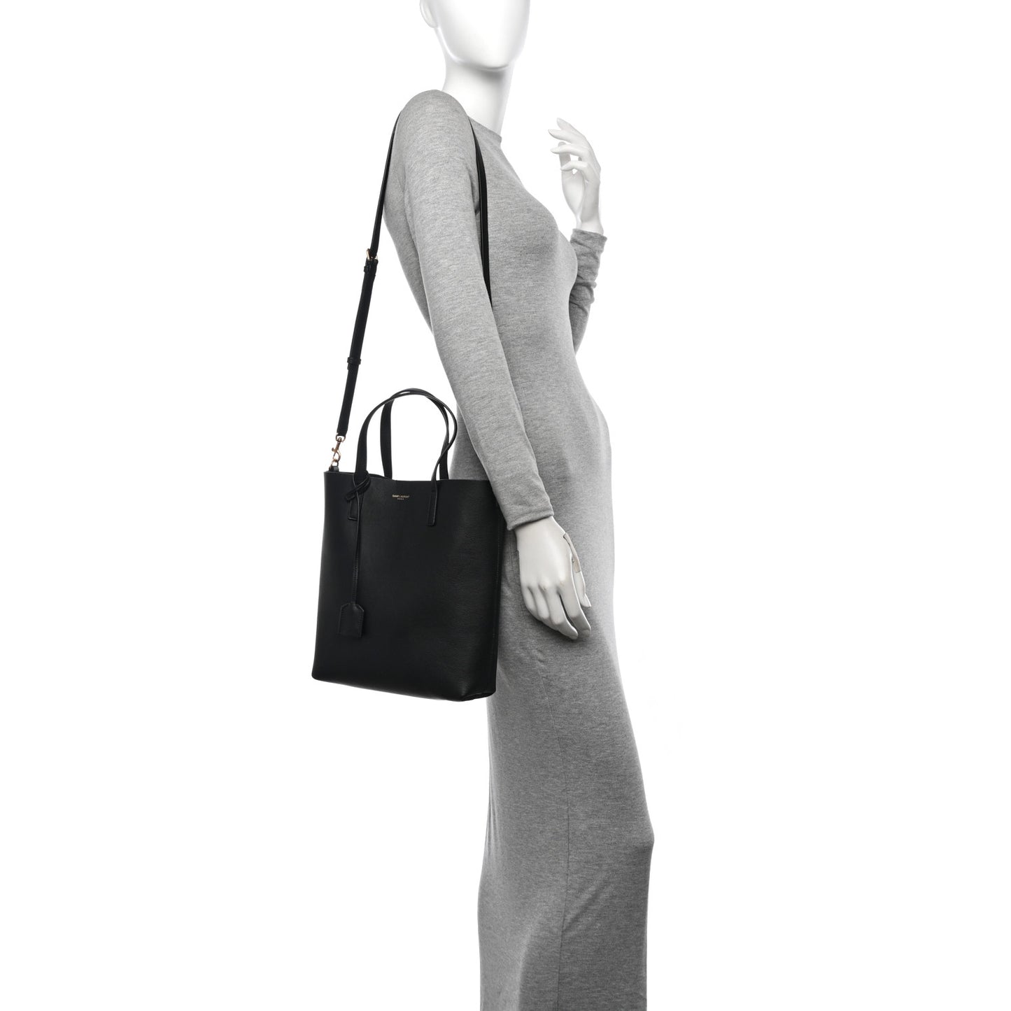 Calfskin Toy Shopping Tote Black