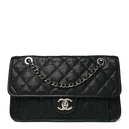 Chanel Caviar Quilted Medium French Riviera Flap Black 1 of 11