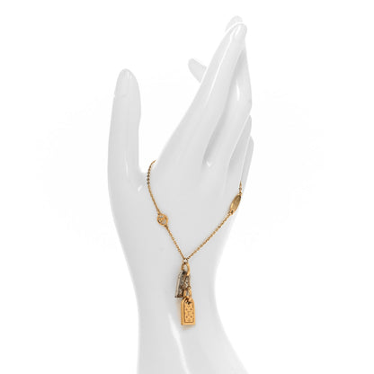 Louis Vuitton Brass Nanogram Bracelet Silver Gold 2 of 5